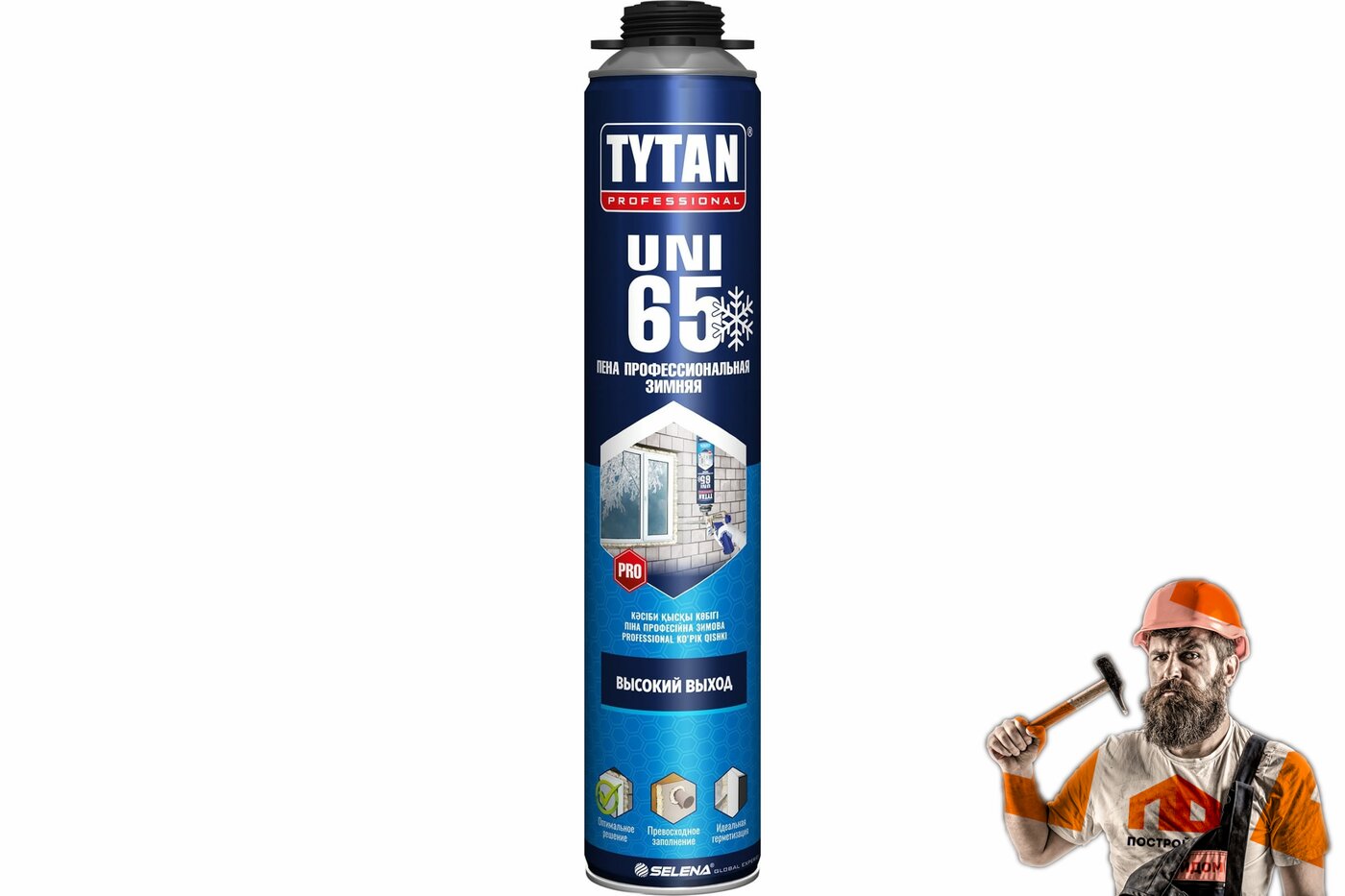 Профессиональная зимняя пена TYTAN PROFESSIONAL 65 UNI 750 мл